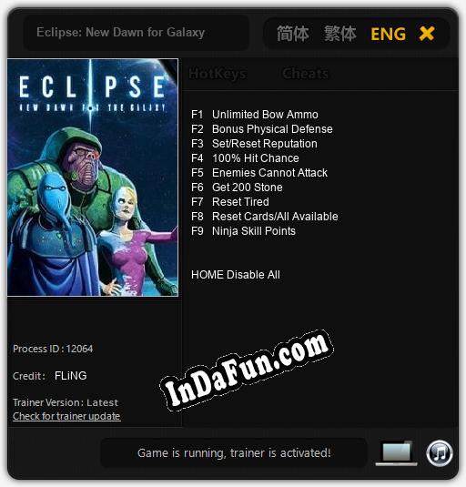 Eclipse: New Dawn for Galaxy: Cheats, Trainer +9 [FLiNG]