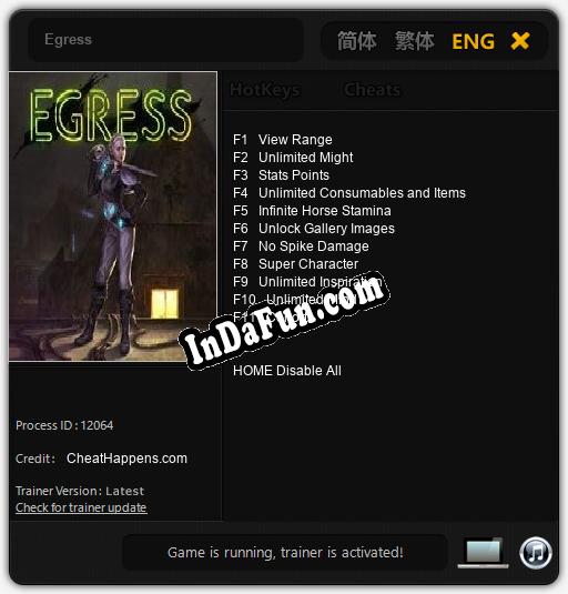 Egress: Trainer +11 [v1.7]