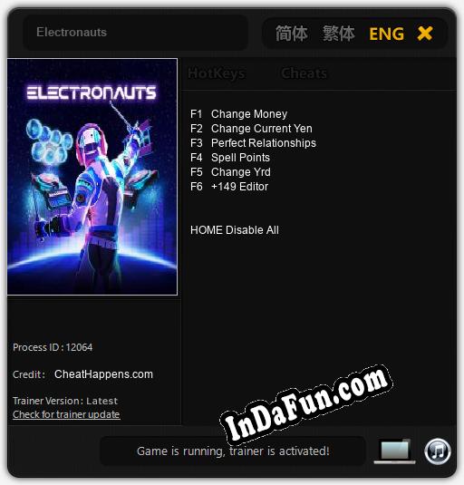 Electronauts: Trainer +6 [v1.5]