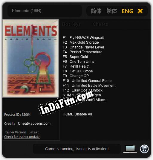 Trainer for Elements (1994) [v1.0.5]