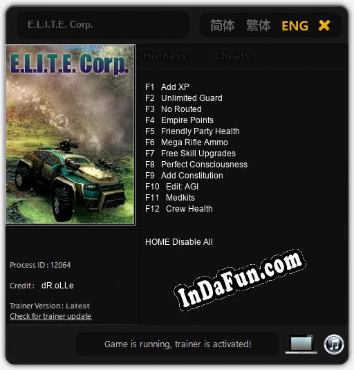 E.L.I.T.E. Corp.: TRAINER AND CHEATS (V1.0.16)