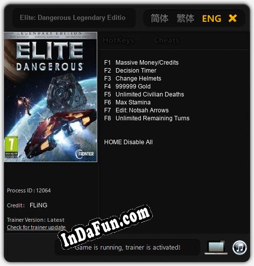 Elite: Dangerous Legendary Edition: Cheats, Trainer +8 [FLiNG]
