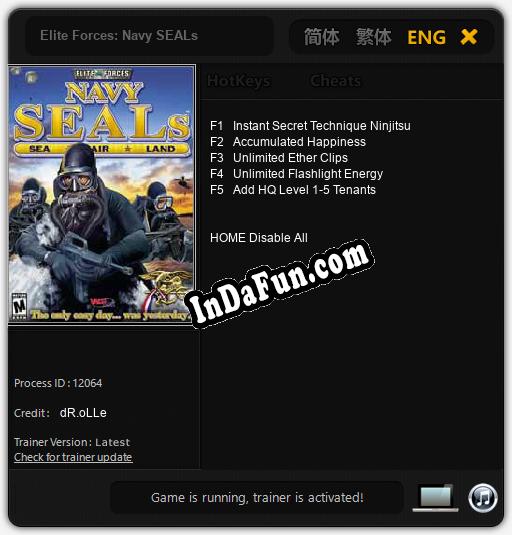 Elite Forces: Navy SEALs: Cheats, Trainer +5 [dR.oLLe]