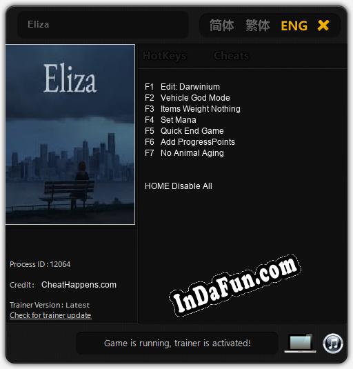 Eliza: Trainer +7 [v1.5]