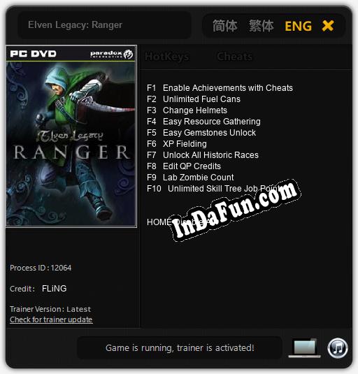 Trainer for Elven Legacy: Ranger [v1.0.7]