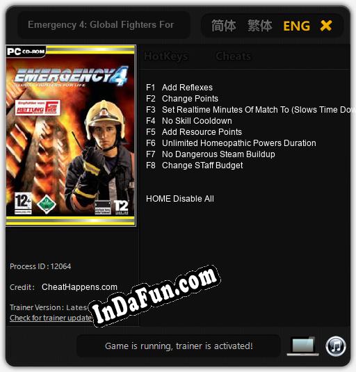 Emergency 4: Global Fighters For Life: TRAINER AND CHEATS (V1.0.59)