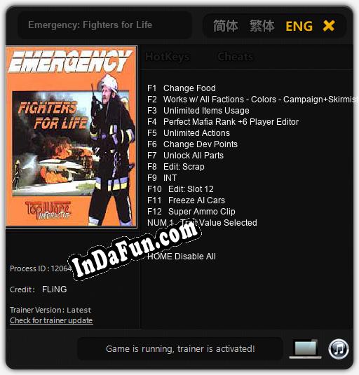 Emergency: Fighters for Life: Trainer +13 [v1.9]
