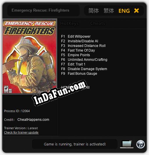 Emergency Rescue: Firefighters: Cheats, Trainer +9 [CheatHappens.com]