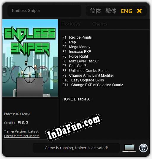 Trainer for Endless Sniper [v1.0.6]