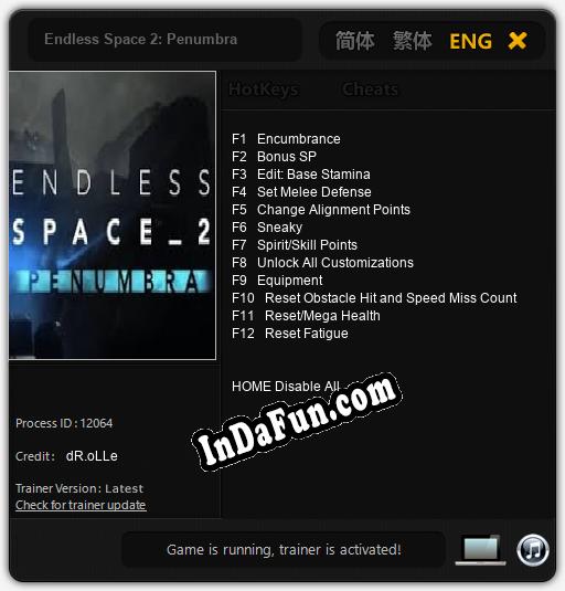 Endless Space 2: Penumbra: Trainer +12 [v1.7]