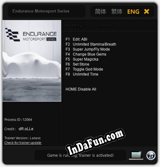 Endurance Motorsport Series: Trainer +8 [v1.6]
