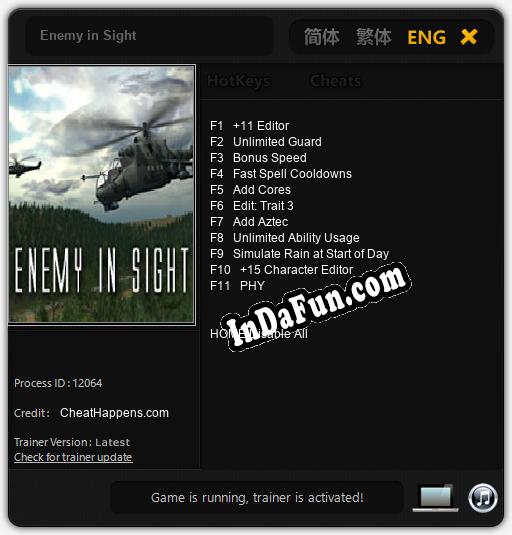 Enemy in Sight: Trainer +11 [v1.4]