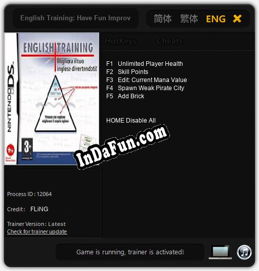 English Training: Have Fun Improving Your Skills: Trainer +5 [v1.4]