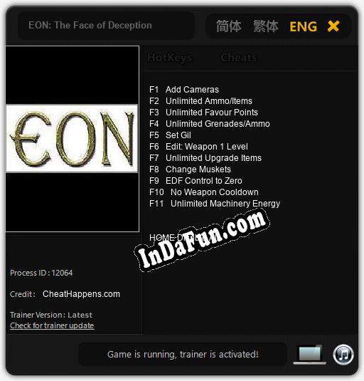 EON: The Face of Deception: TRAINER AND CHEATS (V1.0.62)