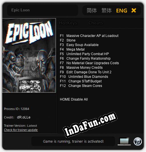 Epic Loon: TRAINER AND CHEATS (V1.0.89)