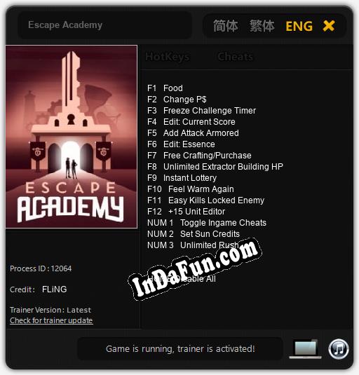 Escape Academy: Trainer +15 [v1.8]