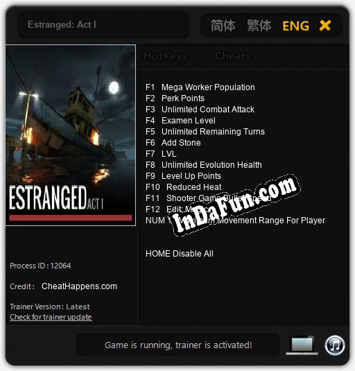 Estranged: Act I: Cheats, Trainer +13 [CheatHappens.com]