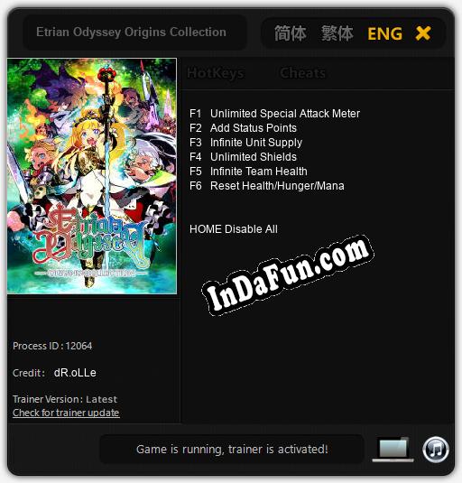 Etrian Odyssey Origins Collection: TRAINER AND CHEATS (V1.0.97)