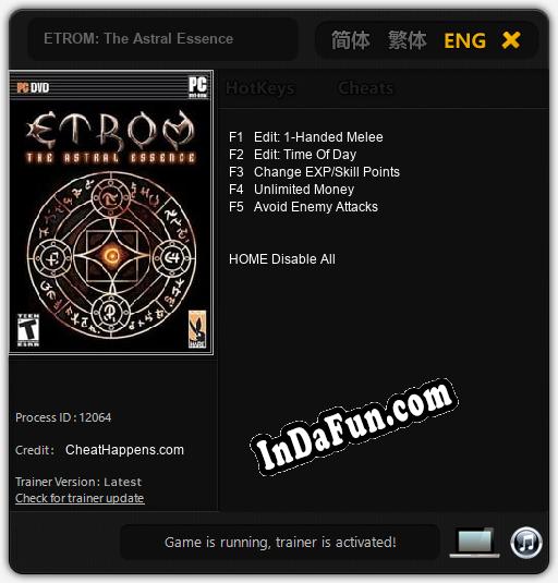 ETROM: The Astral Essence: Trainer +5 [v1.6]