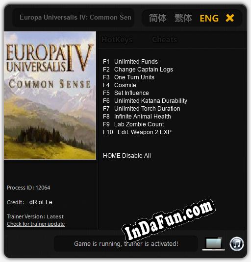 Europa Universalis IV: Common Sense: TRAINER AND CHEATS (V1.0.63)