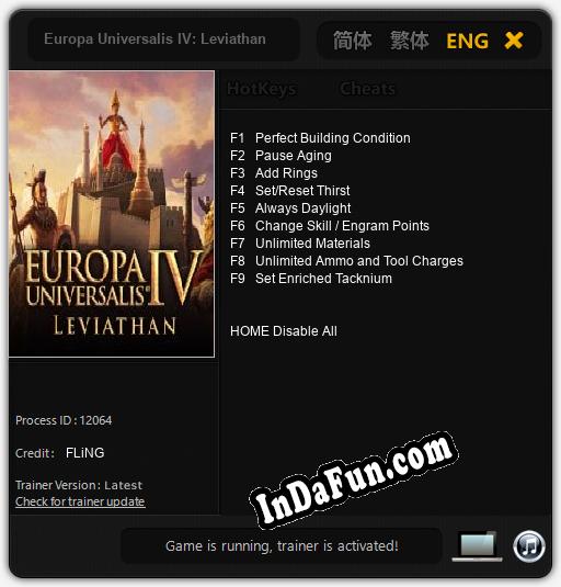 Europa Universalis IV: Leviathan: Trainer +9 [v1.7]