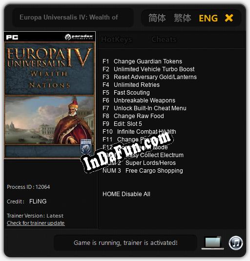 Europa Universalis IV: Wealth of Nations: Trainer +15 [v1.2]