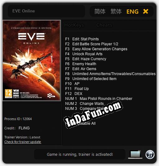 EVE Online: Cheats, Trainer +15 [FLiNG]