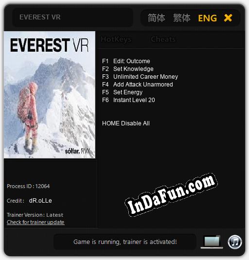 EVEREST VR: Trainer +6 [v1.4]