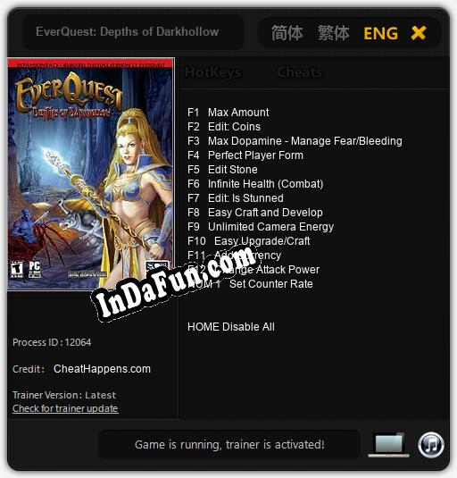 EverQuest: Depths of Darkhollow: Cheats, Trainer +13 [CheatHappens.com]