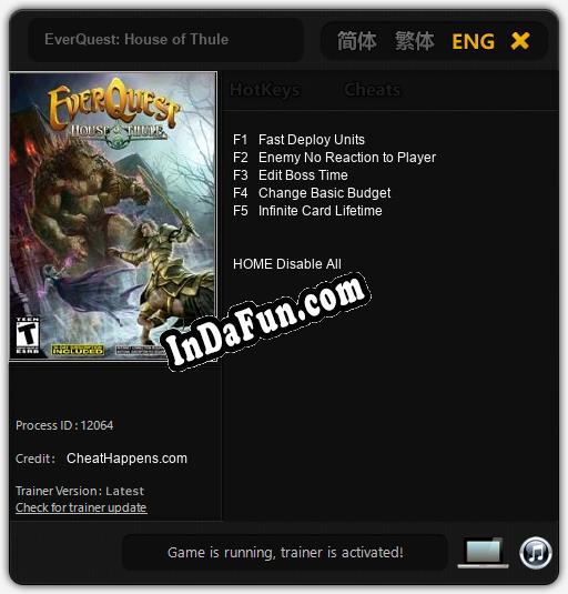 EverQuest: House of Thule: Trainer +5 [v1.9]