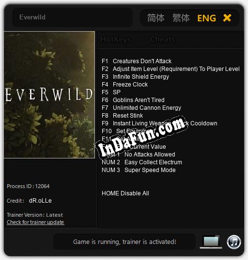 Trainer for Everwild [v1.0.6]