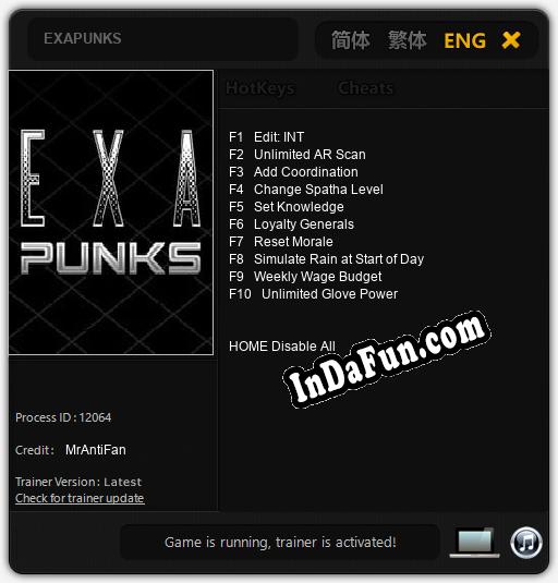 EXAPUNKS: Cheats, Trainer +10 [MrAntiFan]