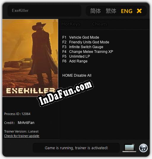 ExeKiller: Cheats, Trainer +6 [MrAntiFan]