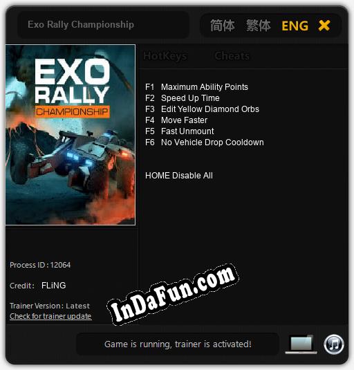 Exo Rally Championship: Trainer +6 [v1.3]