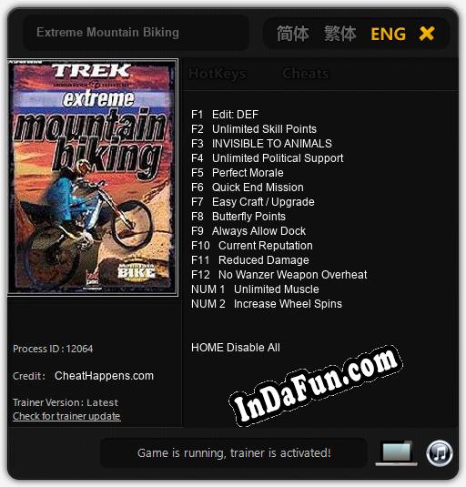 Extreme Mountain Biking: Cheats, Trainer +14 [CheatHappens.com]