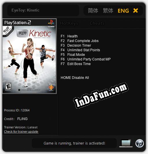 EyeToy: Kinetic: Cheats, Trainer +7 [FLiNG]