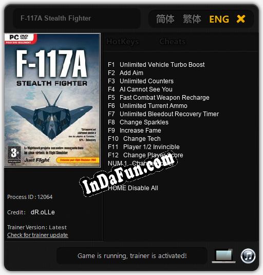 F-117A Stealth Fighter: Cheats, Trainer +13 [dR.oLLe]