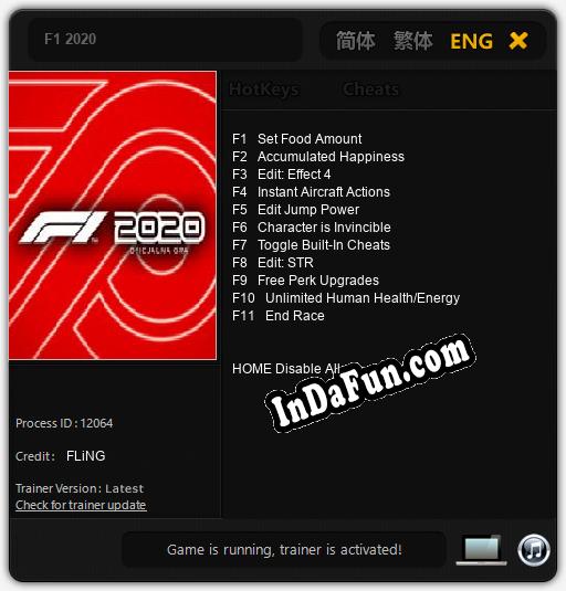 Trainer for F1 2020 [v1.0.7]