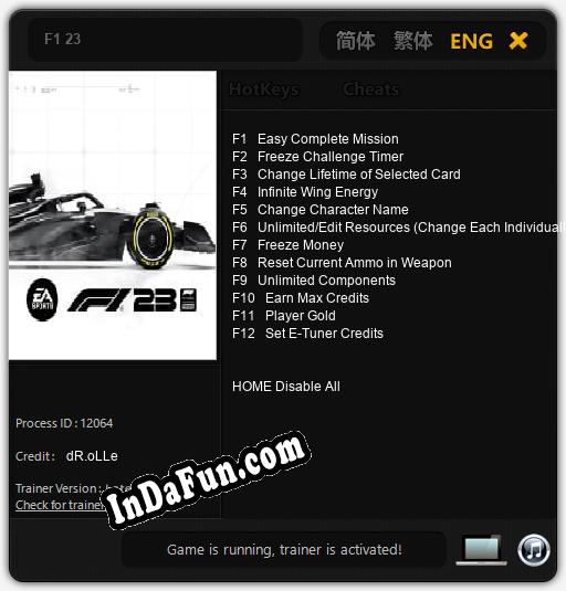 F1 23: TRAINER AND CHEATS (V1.0.89)