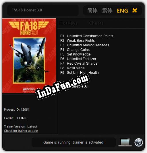 Trainer for F/A-18 Hornet 3.0 [v1.0.6]