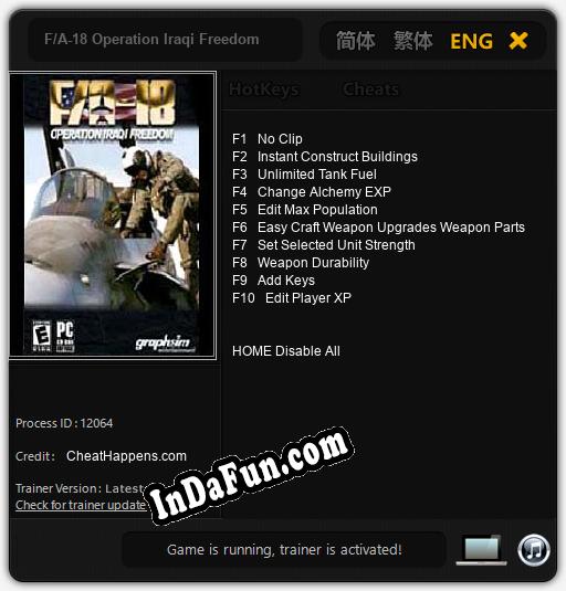 Trainer for F/A-18 Operation Iraqi Freedom [v1.0.1]