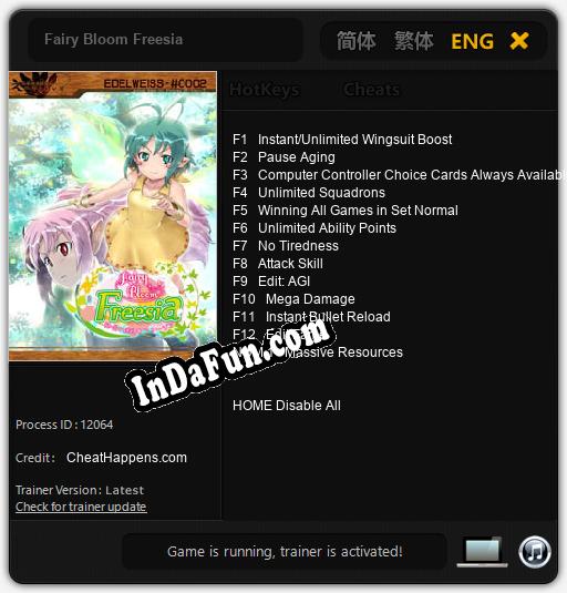 Fairy Bloom Freesia: TRAINER AND CHEATS (V1.0.89)