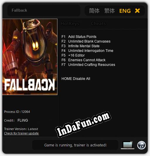 Fallback: TRAINER AND CHEATS (V1.0.23)