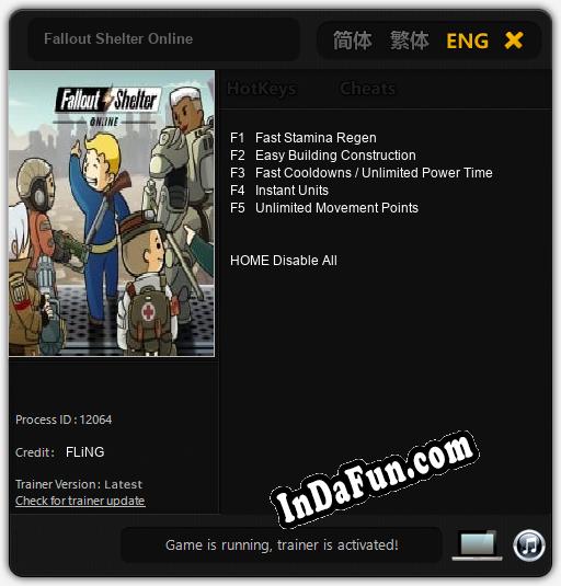 Fallout Shelter Online: TRAINER AND CHEATS (V1.0.39)