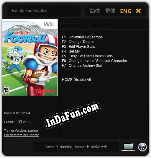 Family Fun Football: Trainer +7 [v1.3]