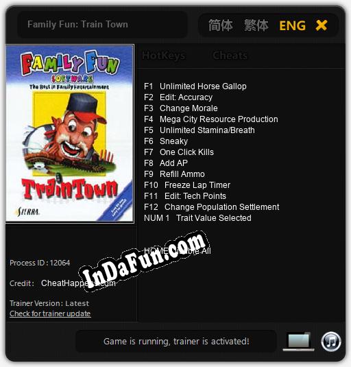 Family Fun: Train Town: TRAINER AND CHEATS (V1.0.74)