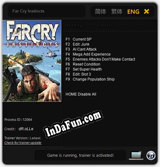 Far Cry Instincts: Trainer +9 [v1.7]