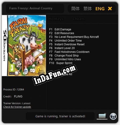 Farm Frenzy: Animal Country: TRAINER AND CHEATS (V1.0.76)