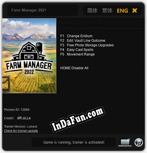 Farm Manager 2021: Cheats, Trainer +5 [dR.oLLe]