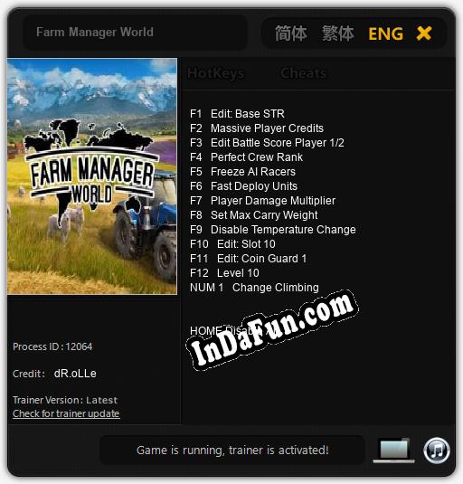 Farm Manager World: TRAINER AND CHEATS (V1.0.58)